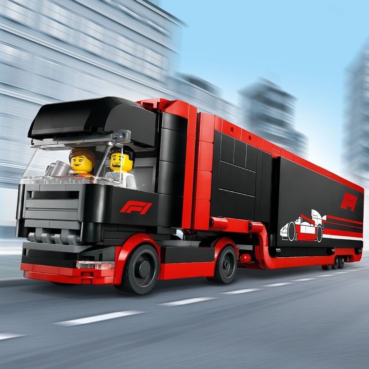 LEGO City, Camion F1 cu masinile F1 RB20 si AMR24, 60445