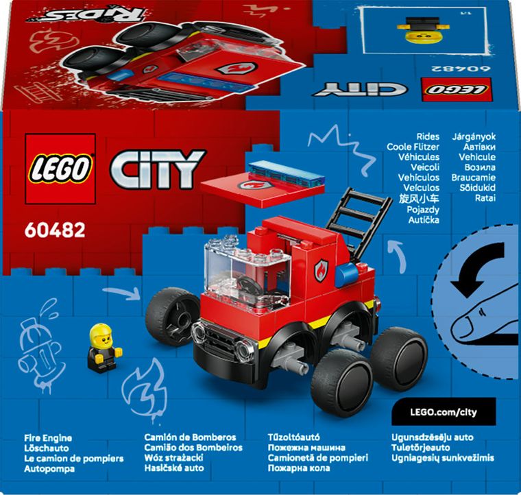LEGO City, Vehicule - Camioneta de pompieri, 60482