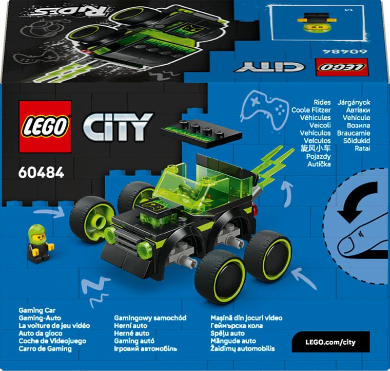 LEGO City, Vehicule - Masina de curse din jocuri video, 60484