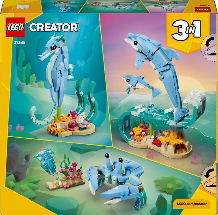 LEGO Creator, Animale marine: Delfini superbi, 31385
