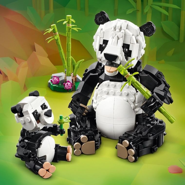LEGO Creator, Animale salbatice: Familia de ursi panda, 31165
