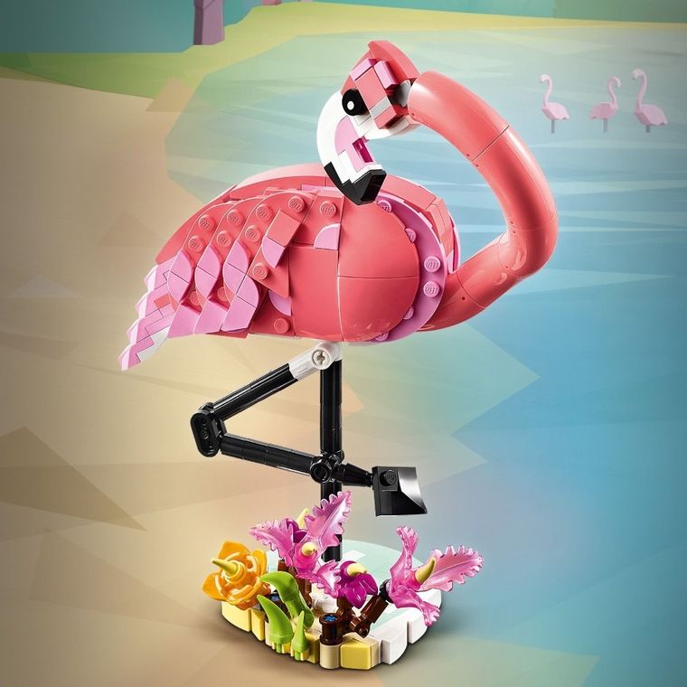 LEGO Creator, Animale salbatice: Flamingo roz, 31170