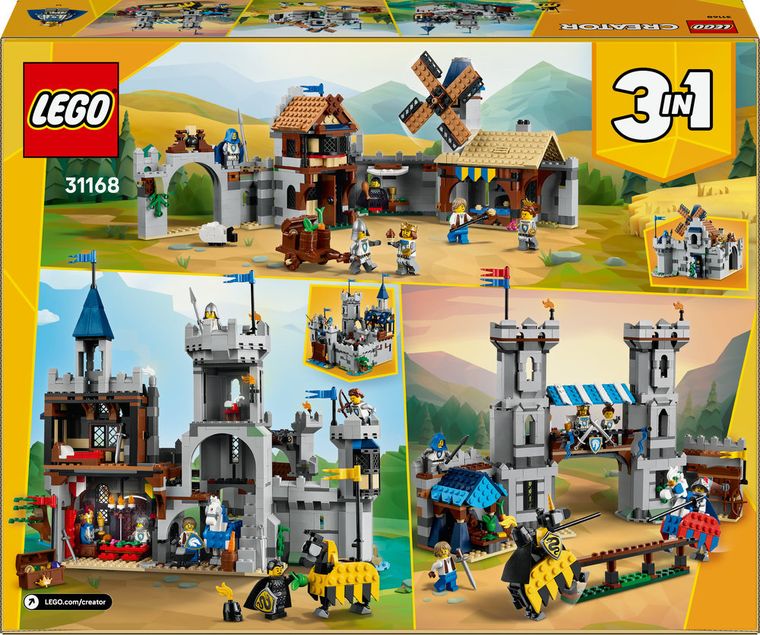 LEGO Creator, Castel medieval cu cai si cavaleri, 31168