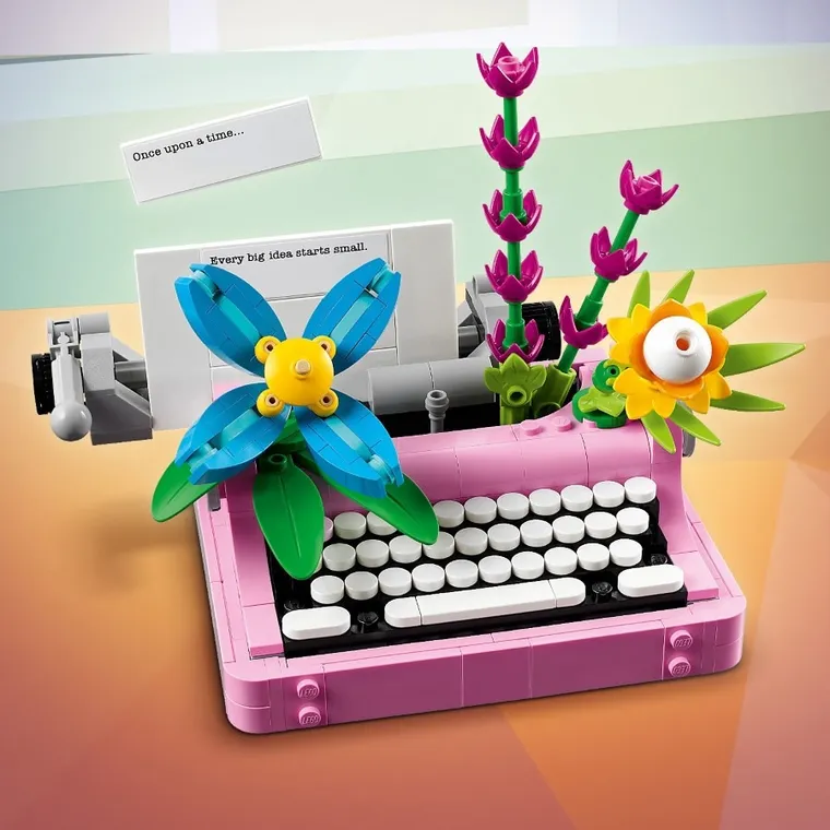LEGO Creator, Masina de scris cu flori, 31169