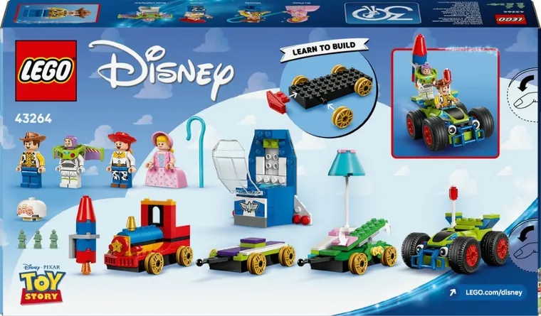 LEGO Disney Pixar, Tren aniversar si masina RC din Toy Story, 43264