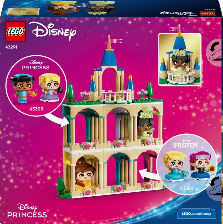 LEGO Disney Princess, Miniprintesele Belle si Tiana la castel, 43291
