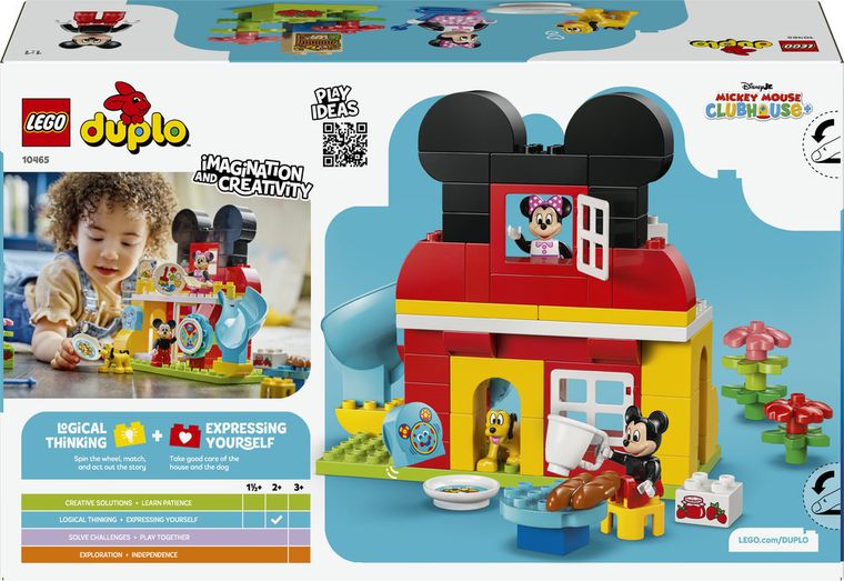 LEGO DUPLO, Clubul lui Mickey Mouse cu Minnie si Pluto, 10465