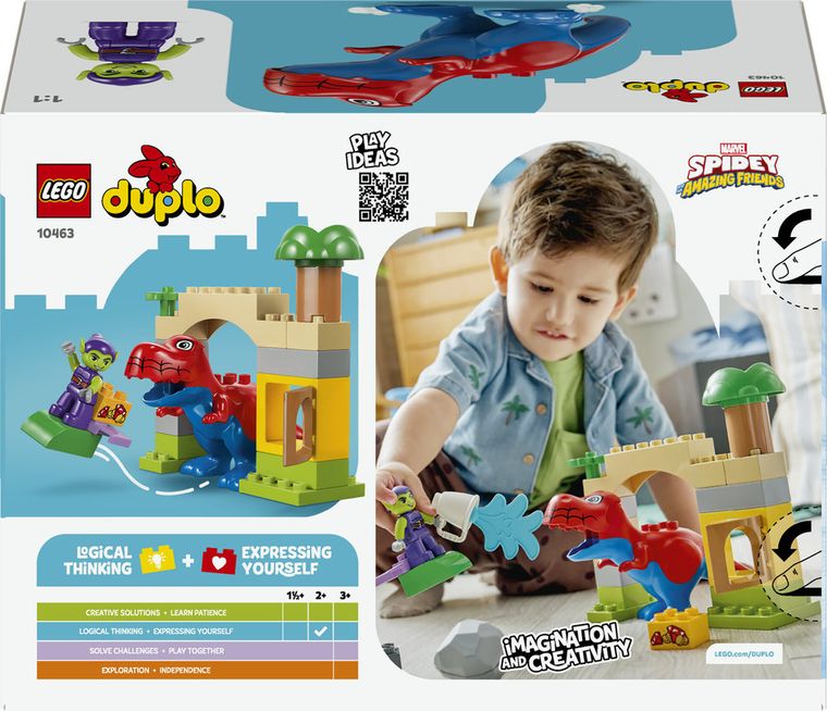 LEGO DUPLO, Dinozaurul Spidey-Rex vs Green Goblin, 10463