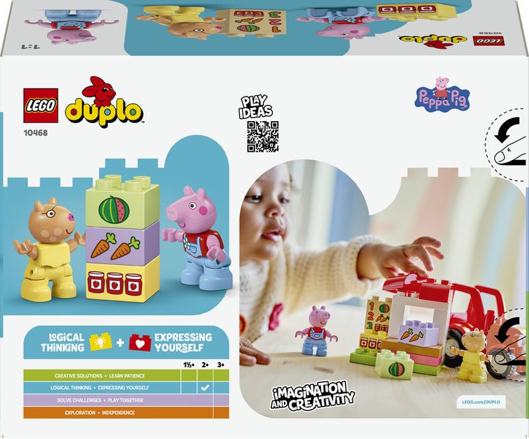 LEGO DUPLO, Tractor si piata, 10468