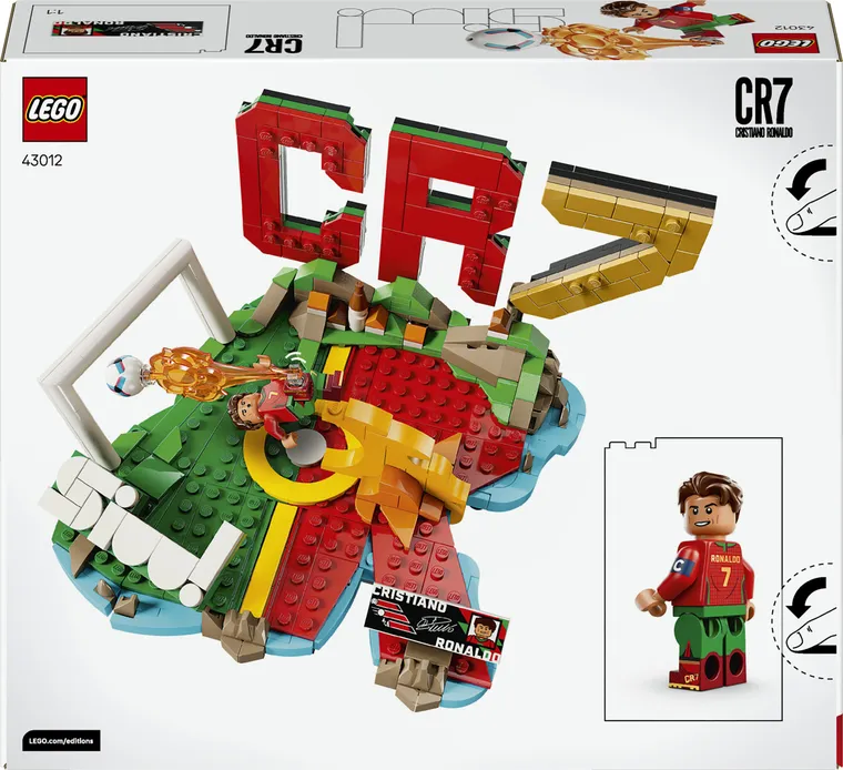 LEGO Editions Football, Cristiano Ronaldo - Momente importante din fotbal, 43012