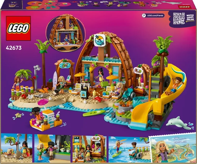 LEGO Friends, Statiune de pe litoral pentru vacanta cu familia, 42673