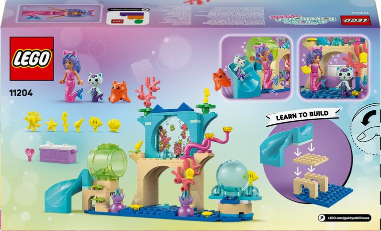 LEGO Gabby's Dollhouse, Aventurile in acvariu ale sirenei Gabby, 11204