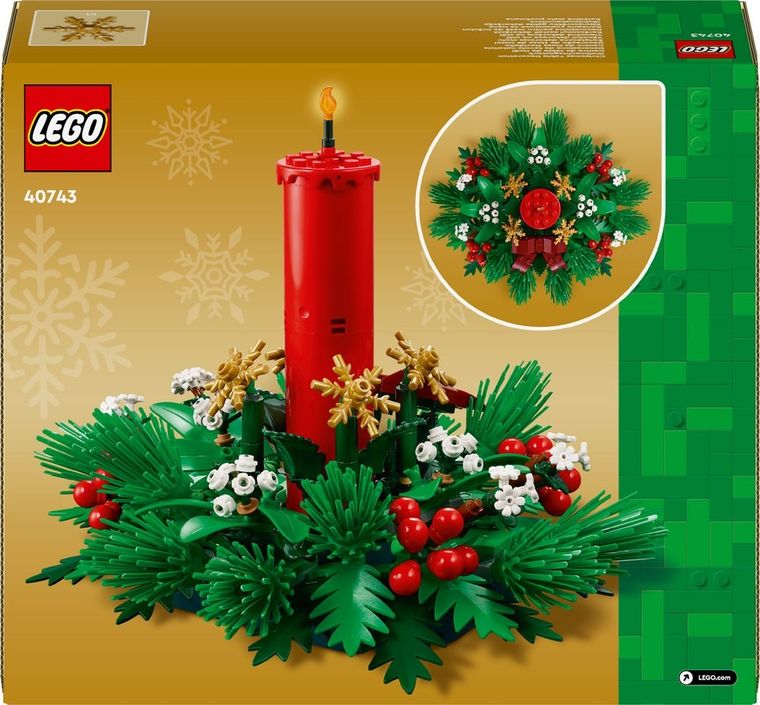 LEGO Iconic, Decoratiune pentru masa de Craciun, 40743