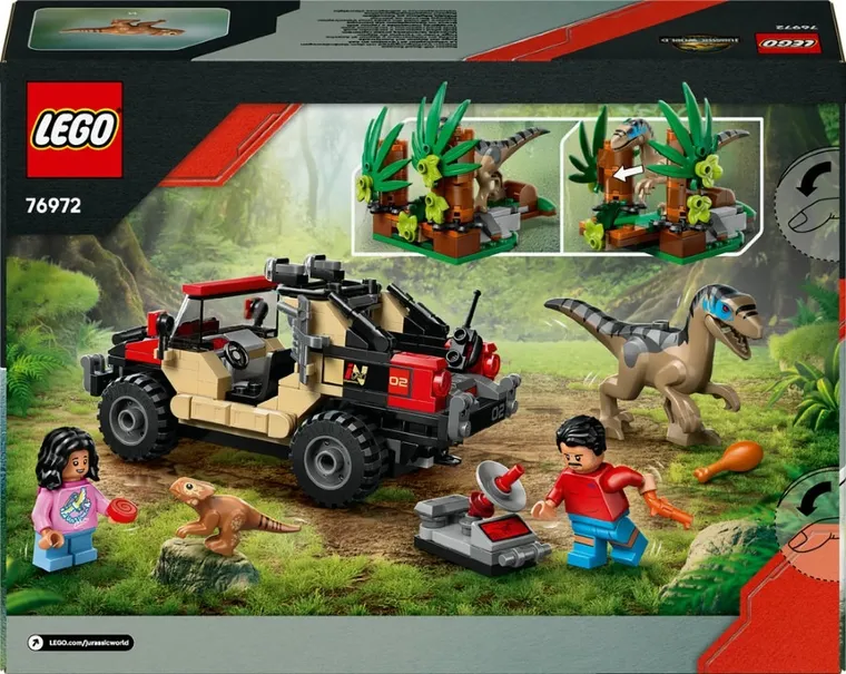 LEGO Jurassic World, Evadare off-road din calea unui Velociraptor, 76972