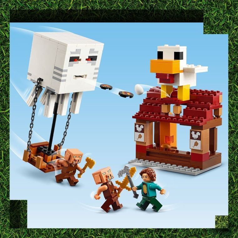 LEGO Minecraft, Atacul baloanelor Ghast asupra satului, 21273
