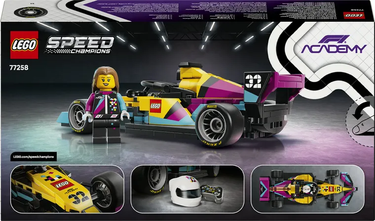 LEGO Speed Champions, Masina de curse LEGO F1 ACADEMY, 77258