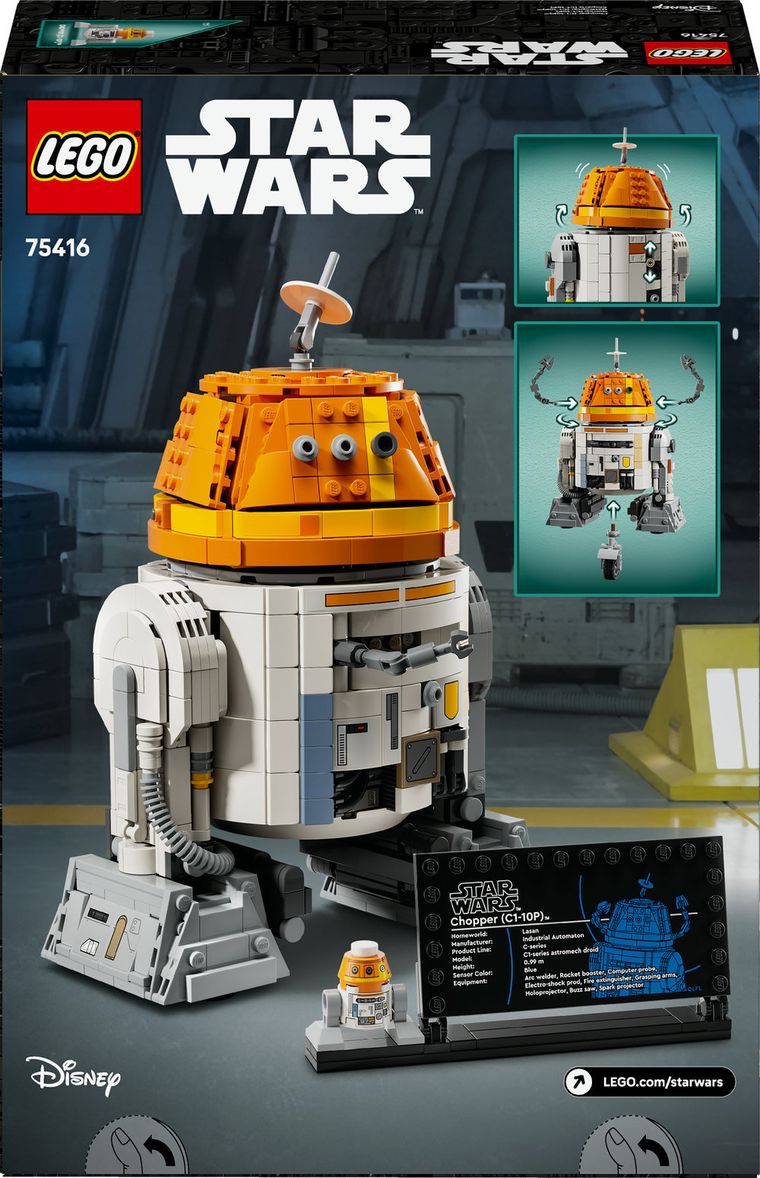 LEGO Star Wars, Droid Astromech Chopper (C1-10P), 75416
