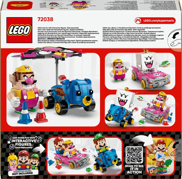LEGO Super Mario, Mario Kart - Wario si King Boo, 72038