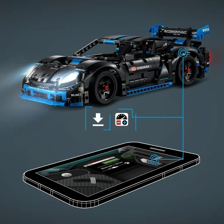 LEGO Technic, Masina de curse Porsche GT4 e-Performance, 42176