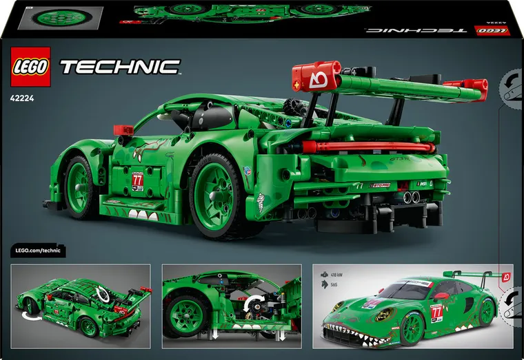 LEGO Technic, Masina Porsche 911 GT3 R REXY AO Racing, 42224