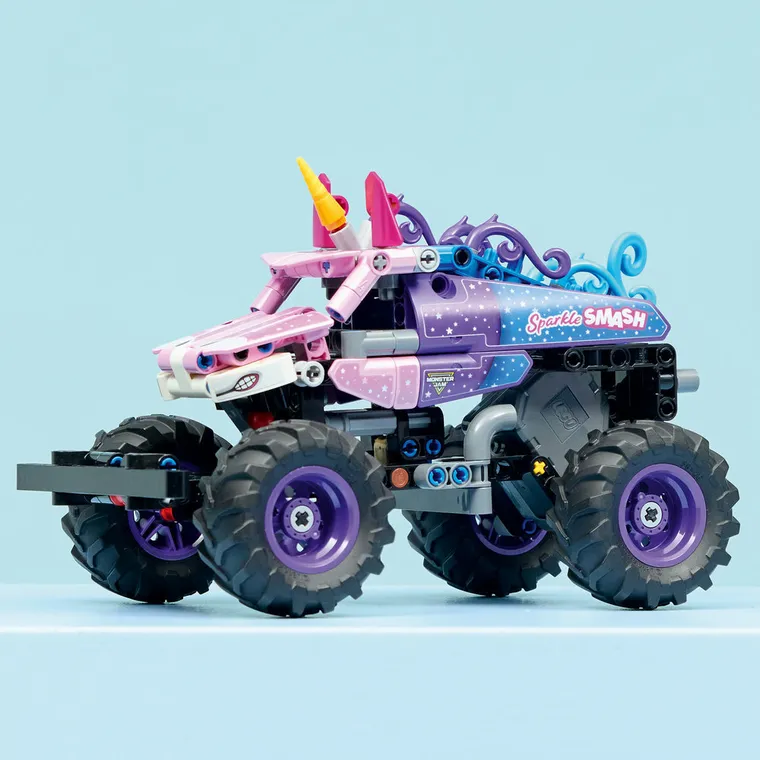 LEGO Technic, Monster Jam Sparkle Smash cu motor cu arc, 42220