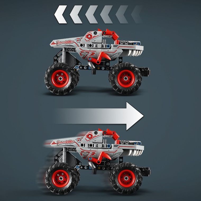 LEGO Technic, Monster Jam ThunderROARus cu motor cu arc, 42200