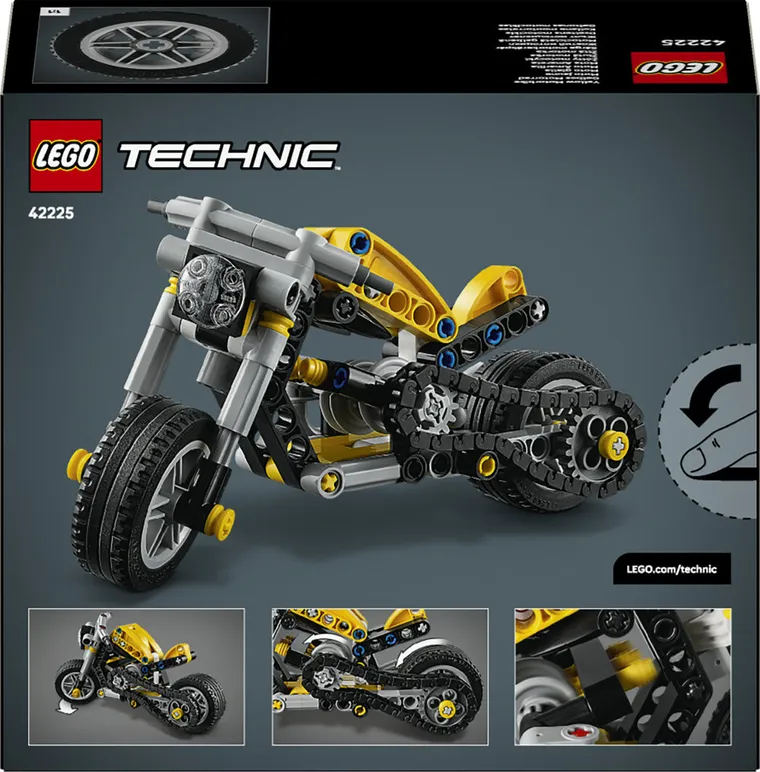 LEGO Technic, Motocicleta galbena, 42225