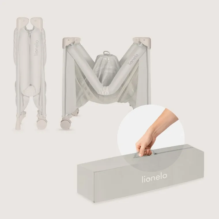 Lionelo, Amelie, patut de voiaj compact, Beige Sand