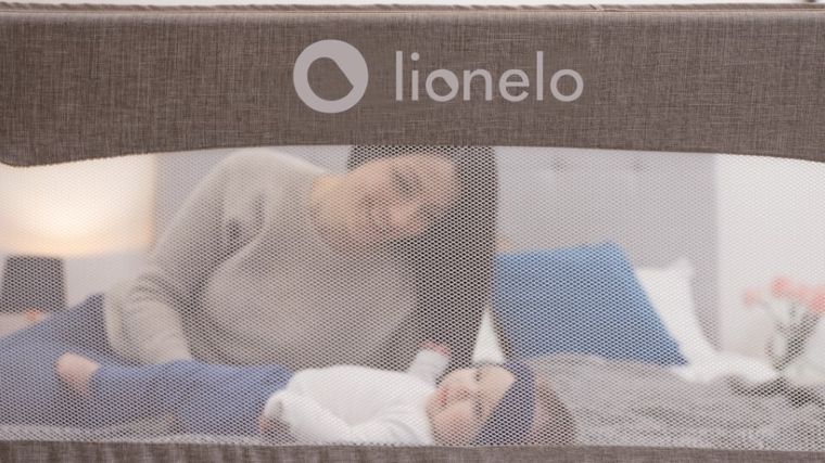 Lionelo, Eva, bariera de protectie pentru patut, Grey Melange