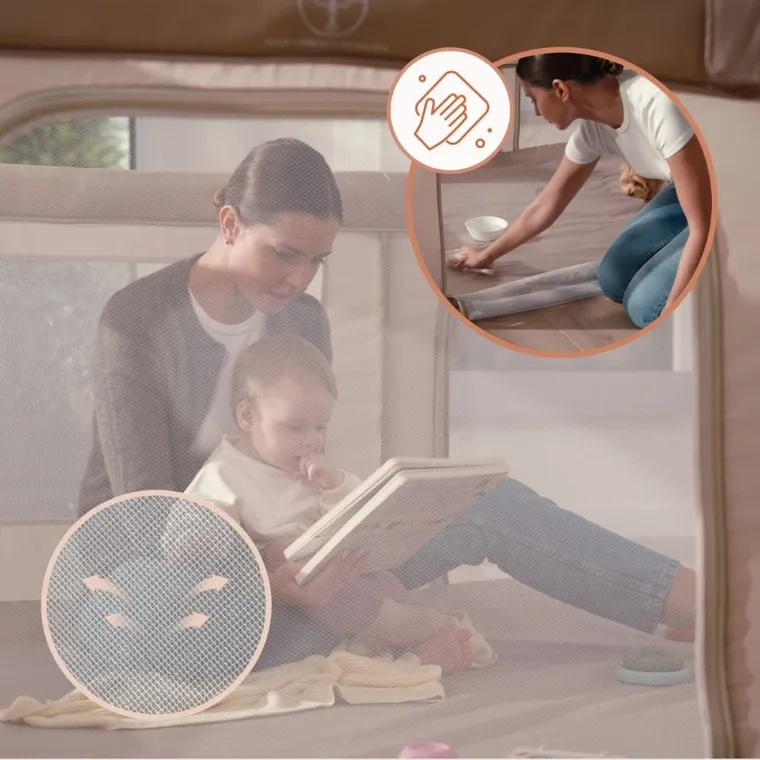 Lionelo, Florence, tarc de joaca pentru copii, Easy Fold, Grey Graphite