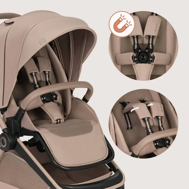 Lionelo, Freya, carucior multifunctional 3in1, Beige Sand