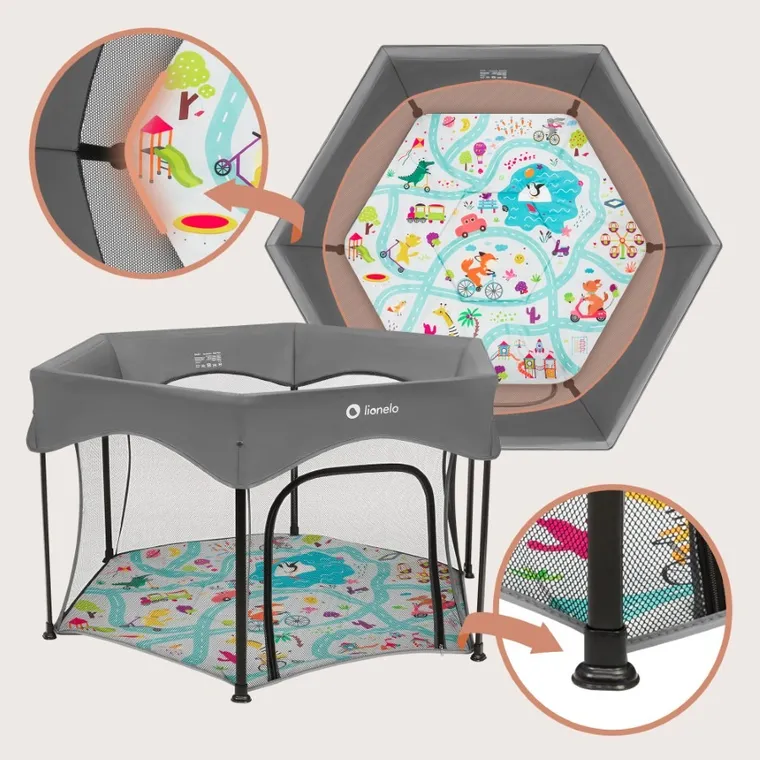 Lionelo, Roel Plus, tarc de joaca pentru copii, pliabil