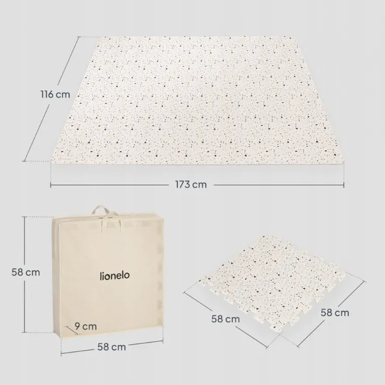 Lionelo, Yoka, covoras educativ puzzle, 6 piese