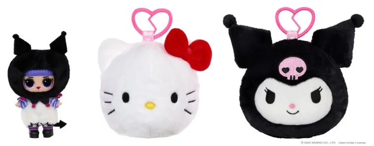 L.O.L. Surprise, Loves Hello Kitty, Reversible Plush, mini papusa intr-o cutie de plus, 1 buc.