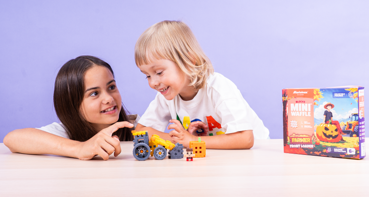 Marioinex, Mini Waffle, Fermier, set de constructie, 50 piese