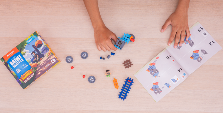 Marioinex, Mini Waffle, Fermier, set de constructie, 50 piese