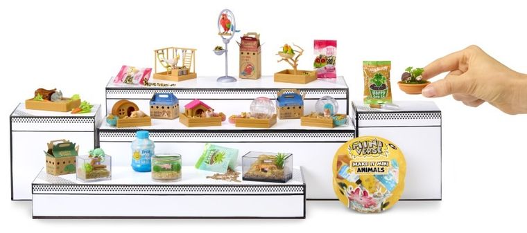 MGA's Miniverse, Make It Mini, Animals, bila surpriza cu mini figurine animale, 1 buc.