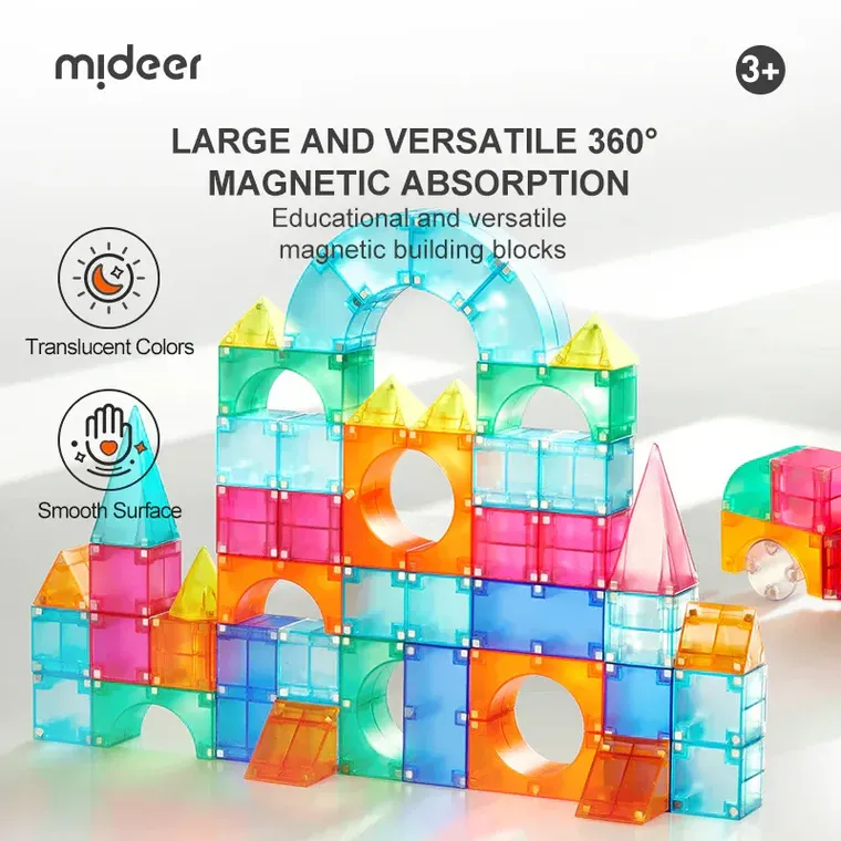 Mideer, blocuri magnetice 3D, 20 piese