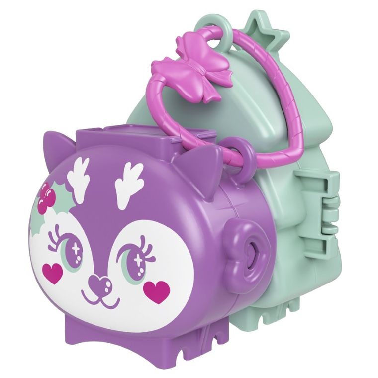 Polly Pocket, Holiday Connects Bundle, set de joaca cu papusa mic si accesorii