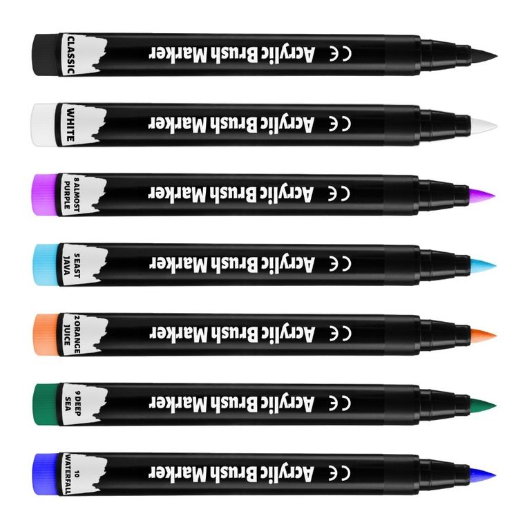 Rawmark, set de markere acrilice, 7 culori