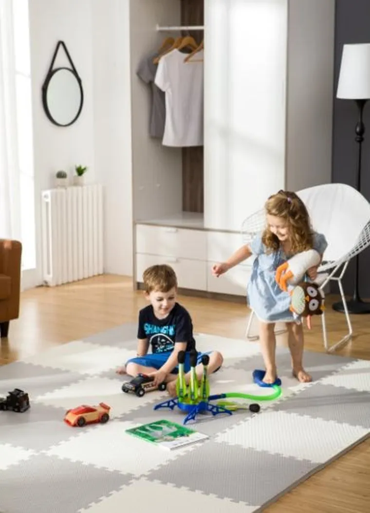 Ricokids, Covoras din spuma tip, puzzle, 60-60 cm, 4 buc.
