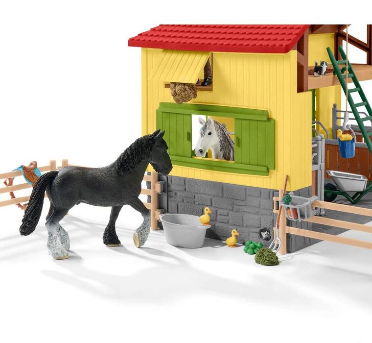Schleich, Farm World, Grajd de cai, set, 42485