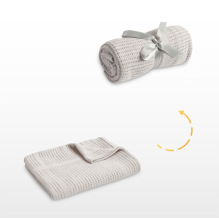 Sensillo, Moli, patura ajurata, gri deschis, 70-110 cm