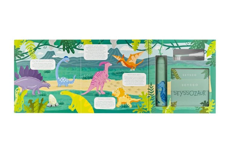Seysso, Kids, Dinosaur, periuta de dinti sonica pentru copii, Blue, 0-3 ani