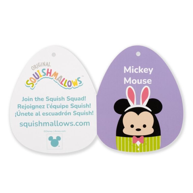 Squishmallows, Disney, Easter Mickey Mouse, jucarie de plus, 30 cm