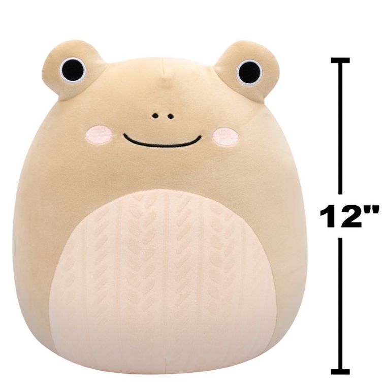 Squishmallows, Medium Plush, Tan Frog, jucarie de plus, 30 cm