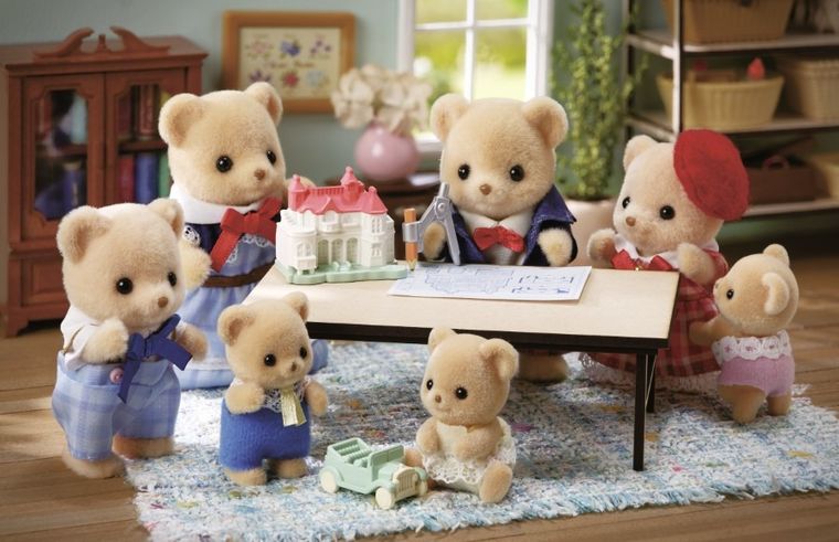 Sylvanian Families, Biscuit Bear Family, set de figurine, 5851