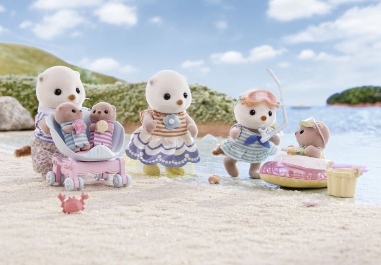 Sylvanian Families, Familia vidrelor de mare, set de figurine, 5803