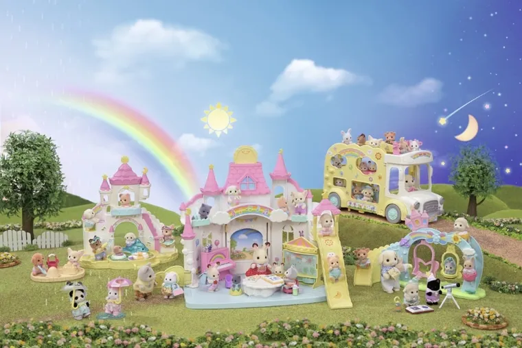 Sylvanian Families, Gradinita colorata, set cu figurine, 5743