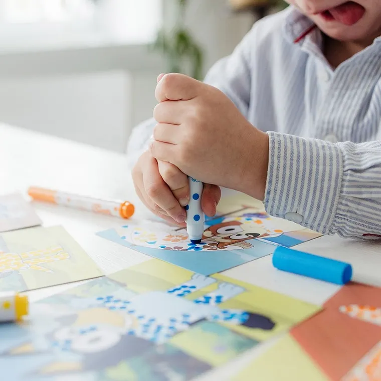 Totum, Bluey, stampile cu puncte, set creativ